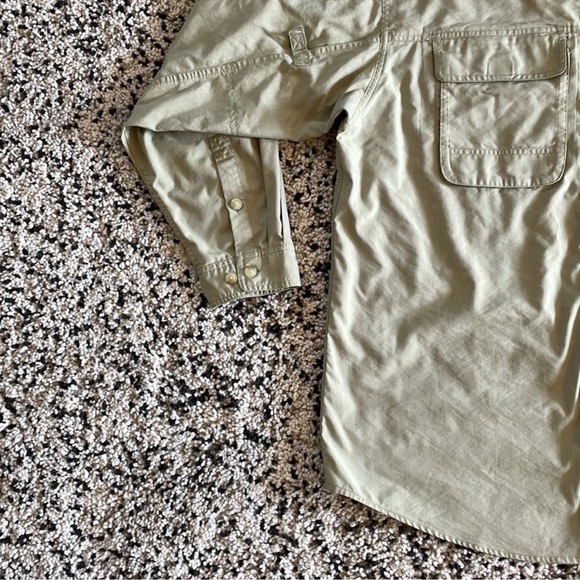 Ex Officio Adventure Shirt Vented Long Sleeve Khaki Fishing Outdoor Shirt XXL - Picture 6 of 15